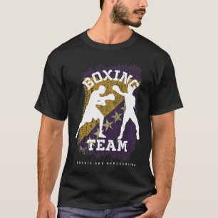 Boxing Bosnia & Herzegovina Combat Sports Fighter T-Shirt