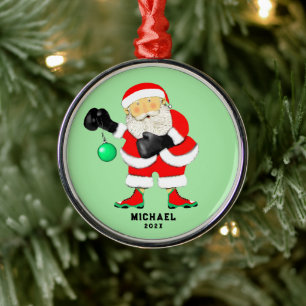 Boxing Boxer Christmas Collectable Metal Tree Decoration