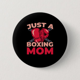 Boxing Boxer Fighter Gloves - Sparring Just A Boxi 6 Cm Round Badge