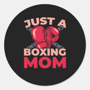 Boxing Boxer Fighter Gloves - Sparring Just A Boxi Classic Round Sticker