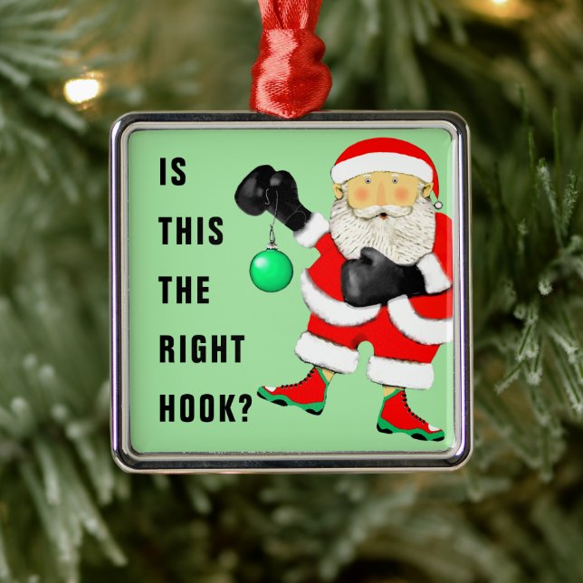 Boxing Boxer Keepsake Metal Tree Decoration (Tree)