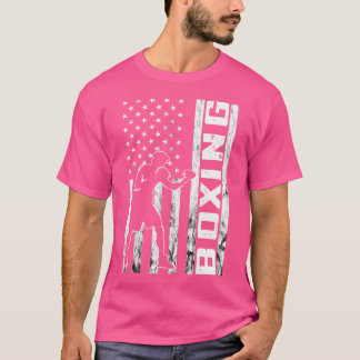 Boxing Boxer Usa America Boxing Gloves Kickboxing T-Shirt