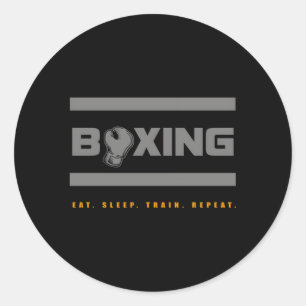 Boxing Boxing Classic Round Sticker