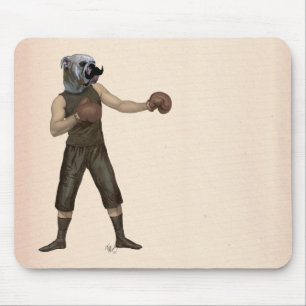 Boxing Bulldog Full 2 Mouse Pad