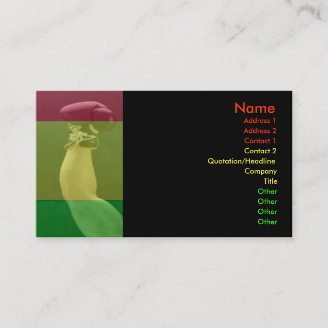 Boxing Business Card (Front)