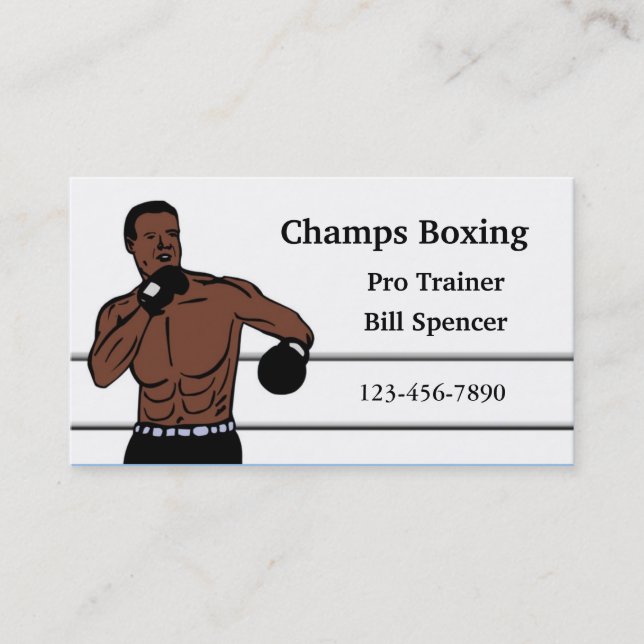 Boxing Business Card (Front)