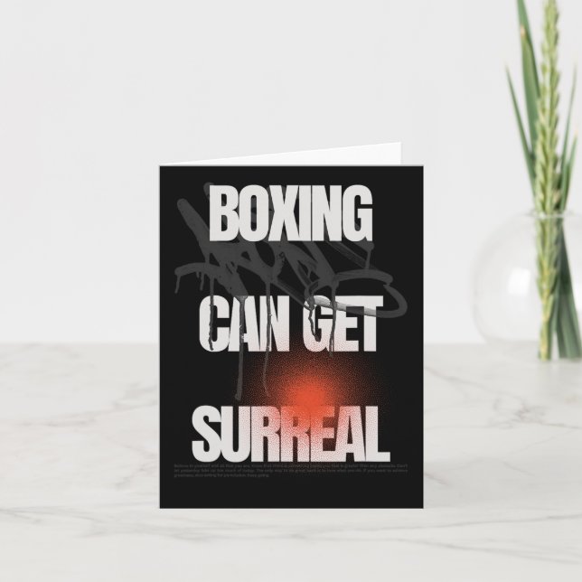 Boxing Can Get Surreal  Card (Front)