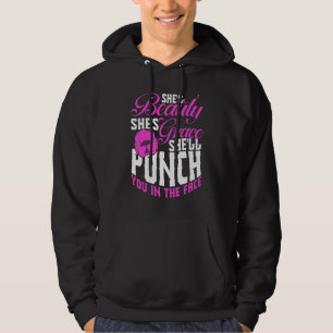 Boxing Canvas Sparring Match Coach 9 Hoodie