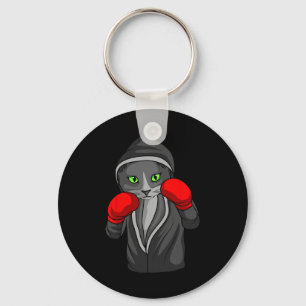 Boxing Cat Boxer Coach Combat Sport Trainee Studen Key Ring