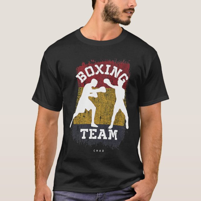 Boxing Chad Combat Sports Fighter Boxing T-Shirt (Front)