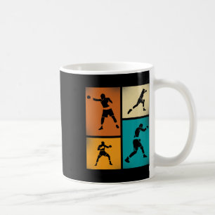 Boxing Champion Silhouette Retro Style Art Coffee Mug