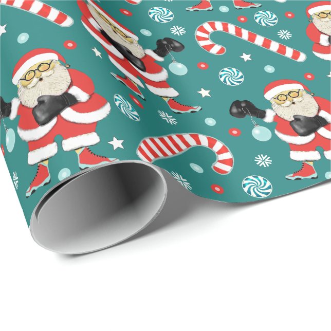 Boxing Christmas Gift Wrapping Paper (Roll Corner)