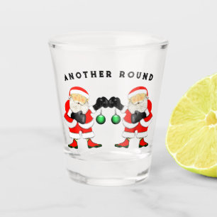 Boxing Christmas Shot Glass
