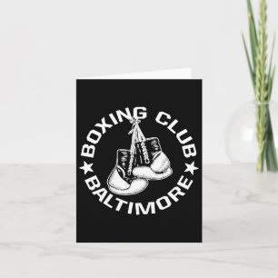 Boxing Club Baltimore Gloves Graphic For A Boxing Card
