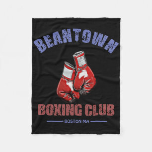 Boxing Club Beantown Boston Ma- Gloves Design Fleece Blanket