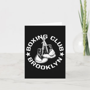 Boxing Club Brooklyn Gloves Graphic For A Boxing L Card