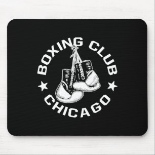 Boxing Club Chicago Gloves Graphic For A Boxing Lo Mouse Pad