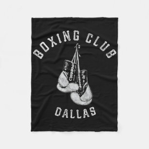 Boxing Club Dallas Gloves Fighter Fleece Blanket