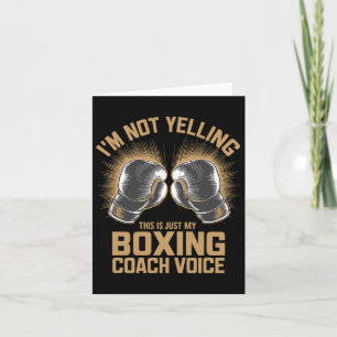 Boxing Coach Boxer Fighter Fight Boxers Coaching  Card