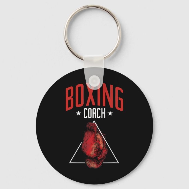 Boxing Coach Boxing Gloves Trainer Boxer  Key Ring (Front)