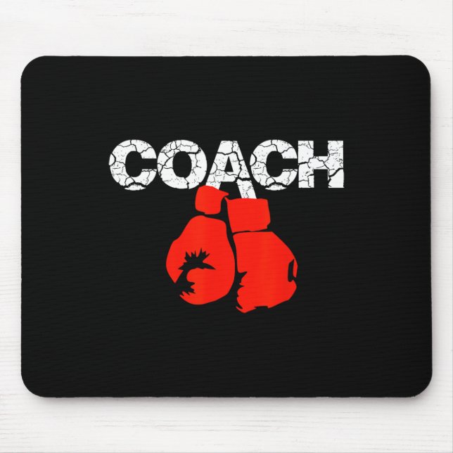 Boxing Coach Definition Boxing Trainer Boxing Coac Mouse Pad (Front)