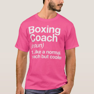 Boxing Coach Funny Sports Definition Trainer Marti T-Shirt