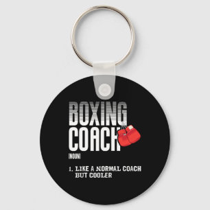 Boxing Coach Funny Sports Definition Trainers Key Ring