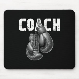 Boxing Coach Kickboxing Boxing Gloves Boxer Sporty Mouse Pad