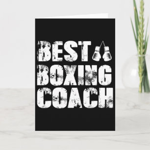 Boxing Coach Kickboxing Kickboxer Boxer Card