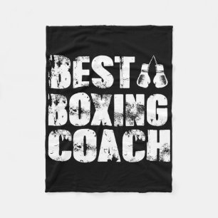 Boxing Coach Kickboxing Kickboxer Boxer Fleece Blanket