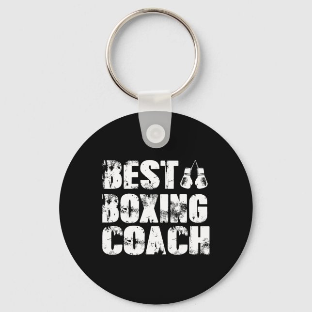 Boxing Coach Kickboxing Kickboxer Boxer  Key Ring (Front)