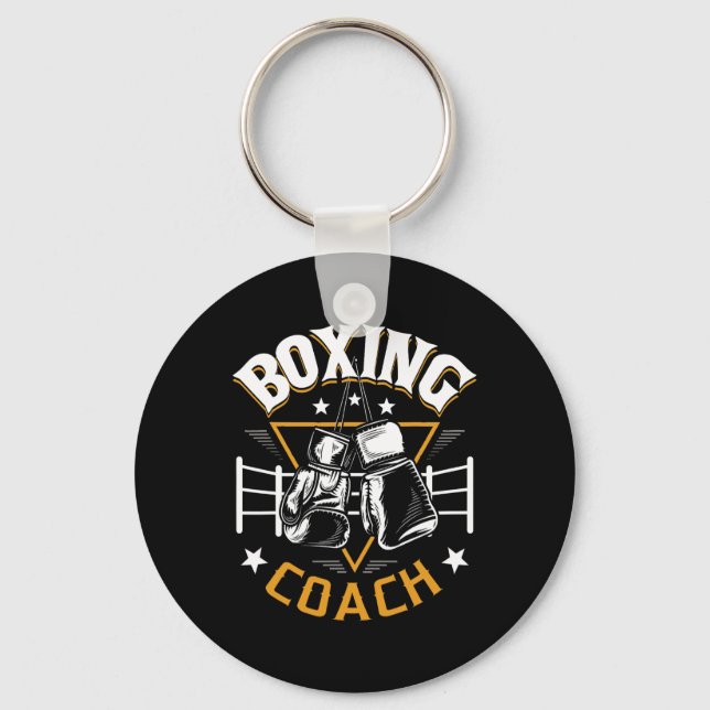 Boxing Coach - Kickboxing Kickboxer Gym Boxer 1  Key Ring (Front)