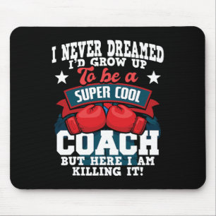 Boxing Coach - Kickboxing Kickboxer Gym Boxer 2 Mouse Pad