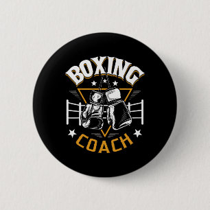 Boxing Coach - Kickboxing Kickboxer Gym Boxer  6 Cm Round Badge