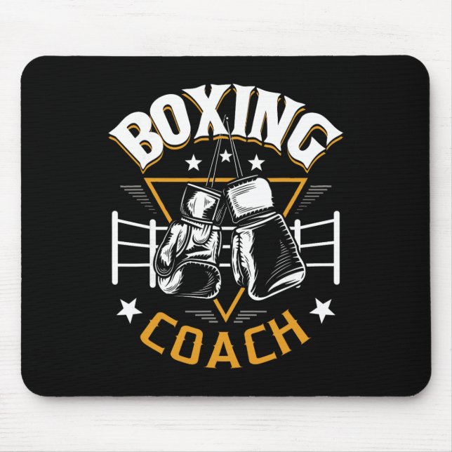 Boxing Coach - Kickboxing Kickboxer Gym Boxer  Mouse Pad (Front)