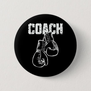 Boxing Coach Kickboxing Retro Boxing Gloves Boxer  6 Cm Round Badge
