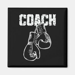 Boxing Coach Kickboxing Retro Boxing Gloves Boxer Magnet