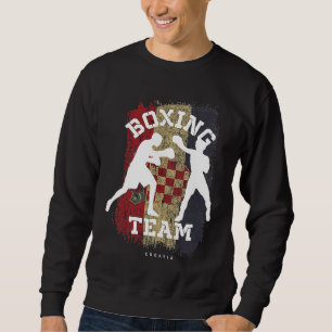 Boxing Croatia Combat Sports Fighter Boxing Sweatshirt
