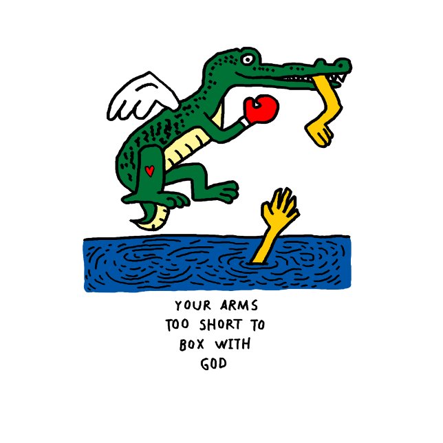 Boxing Crocodile Unisex T-Shirt (Creator Uploaded)