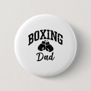 Boxing Dad Athlete Enthusiast Sporty Cool 6 Cm Round Badge