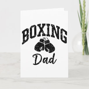Boxing Dad Athlete Enthusiast Sporty Cool Card