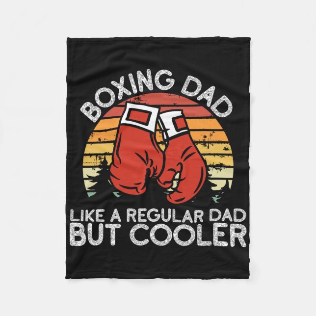 Boxing Dad - Boxing Moves Boxing Coach Daddy Boxer Fleece Blanket (Front)