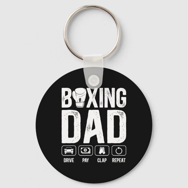 Boxing Dad Drive Pay Clap Boxing Father 1  Key Ring (Front)