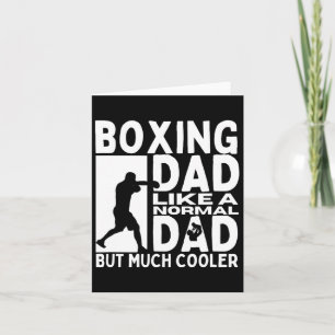 Boxing Dad Father Quote Funny Boxer Card