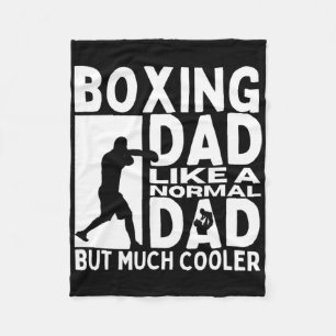Boxing Dad Father Quote Funny Boxer Fleece Blanket