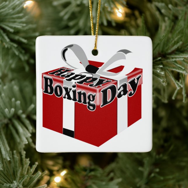 Boxing Day Ceramic Ornament (Tree)