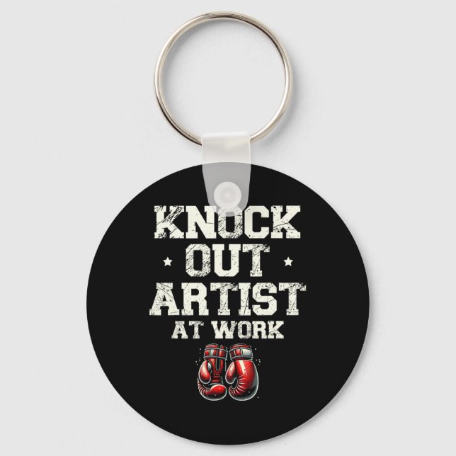 Boxing Day Love Boxing Training Coach Fighter 11  Key Ring (Front)