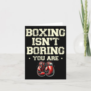 Boxing Day Love Boxing Training Coach Fighter 3 Card
