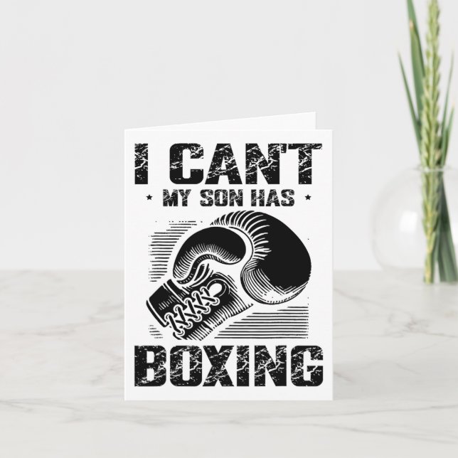Boxing Day Love Boxing Training Coach Fighter 4  Card (Front)