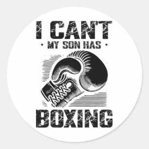 Boxing Day Love Boxing Training Coach Fighter 4 Classic Round Sticker